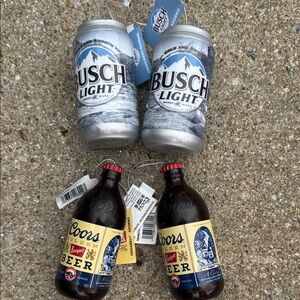 Beer Ornaments (4) - NWT
